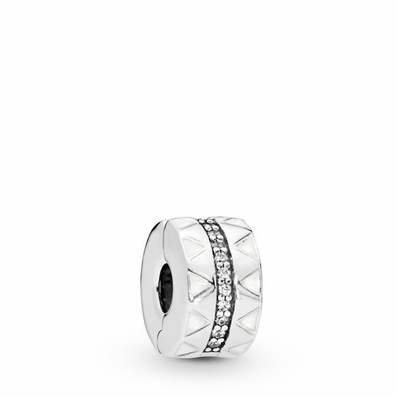 Pandora Sparkling Jagged Lines Clip Charm Silver Egypt GI5831906